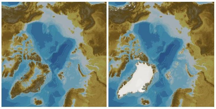 Imagery based on the IBCAO grid